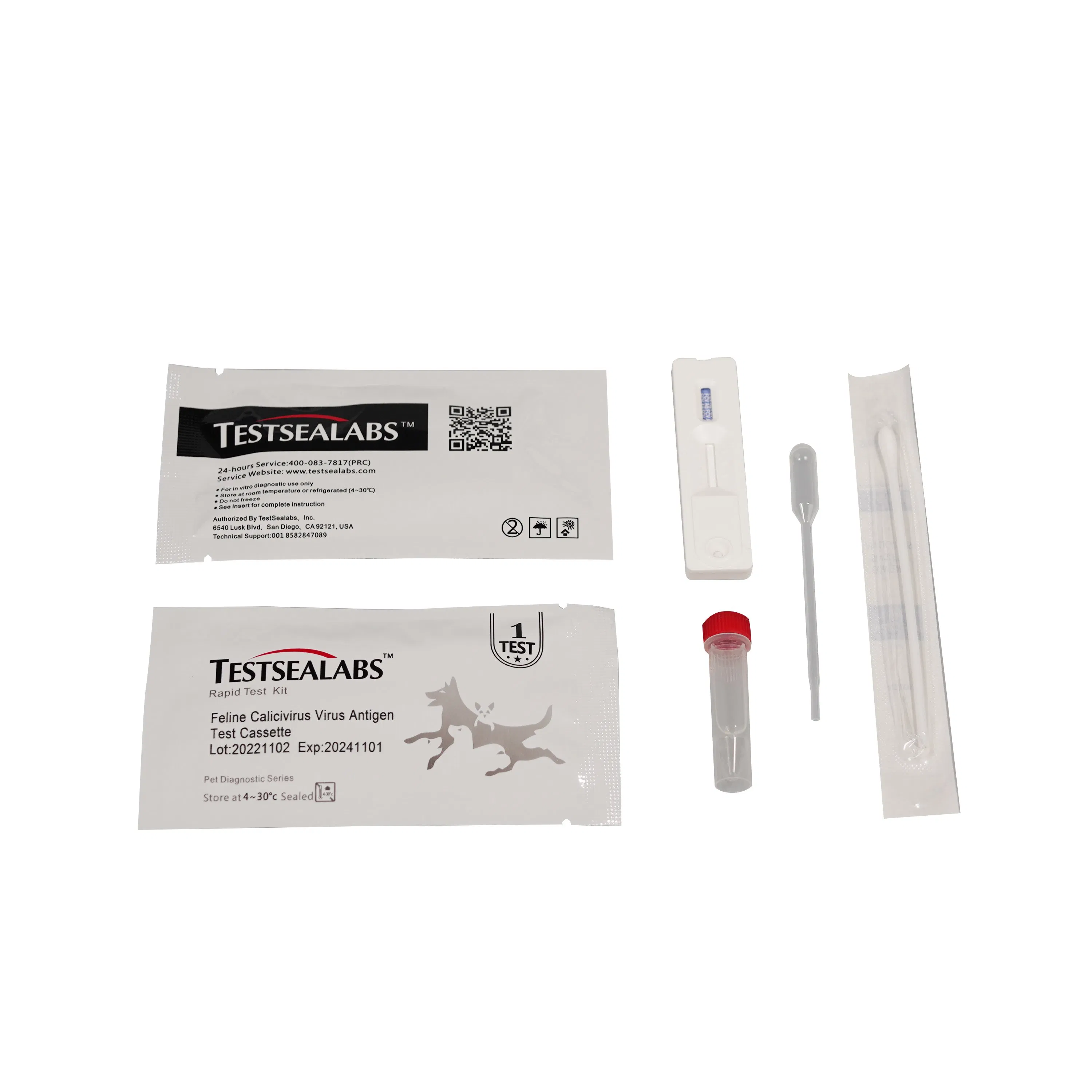Hot Sale Feline Calicivirus (FCV) Antigen Rapid Test Kit For Veterinary FCV Ag Diagnostic Test Kit