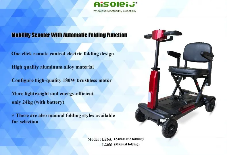 Automatic Folding Mobility Scooter