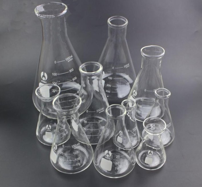 500ml Erlenmeyer Glass Bottle Laboratory Borosilicate Glassware Capacity Flask Bottle