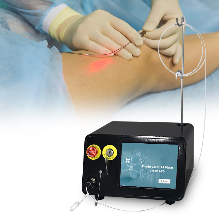 Real Power Single 1470nm 20W Medical Diode Laser Leg Vein Varicose Spider Vein Removal Evlt Treatment Device