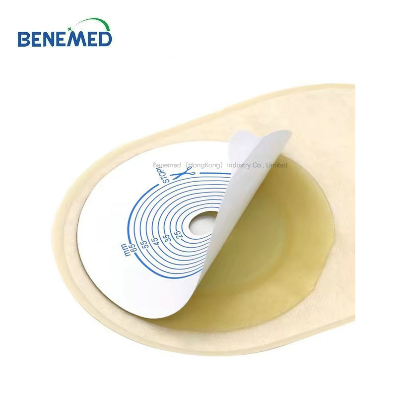 Disposable Medical Adult Open Stoma Clip-in Type Ostomy Bag Colostomy