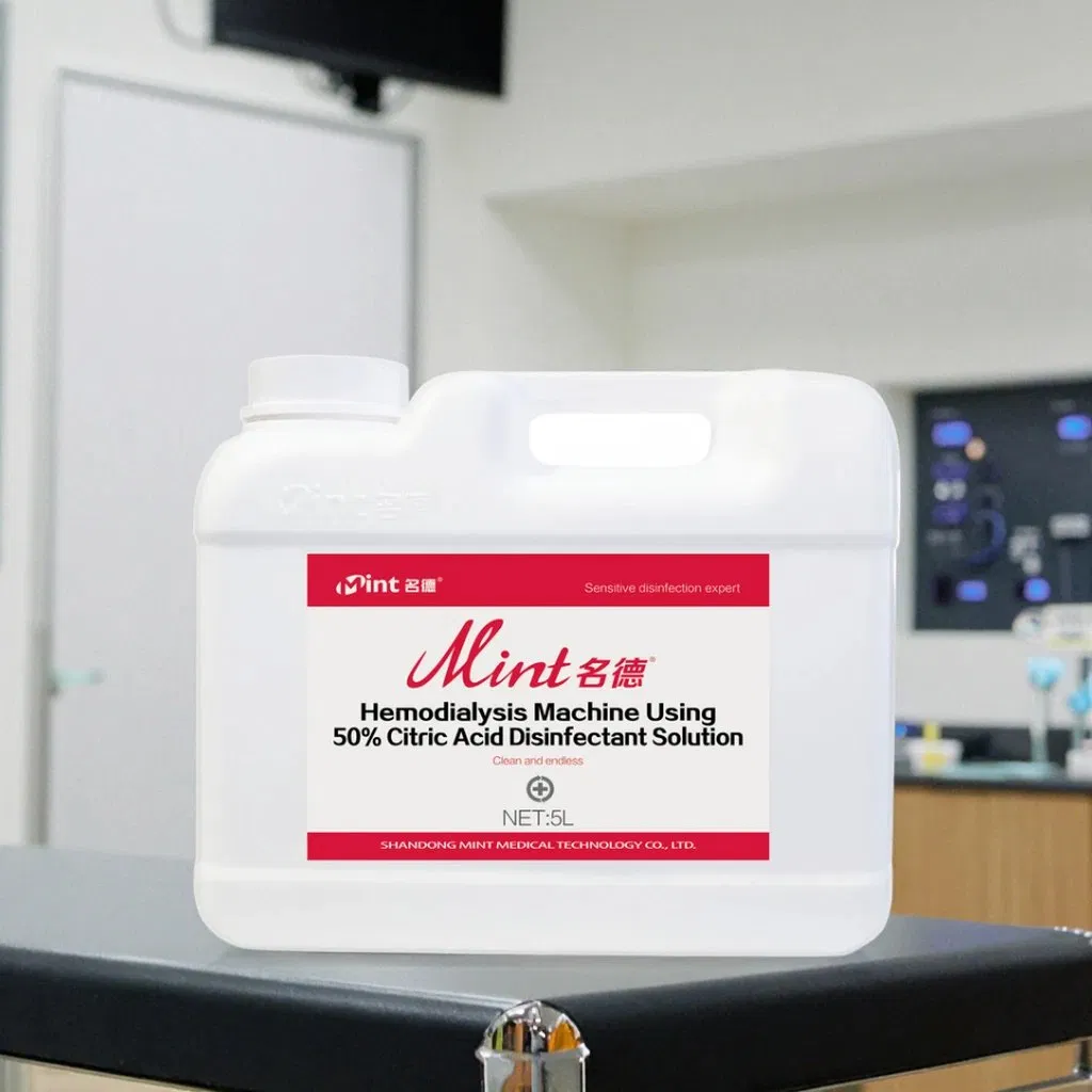 50% High Quality Hemodialysis Machine Medical Grade Citric Acid Disinfectant