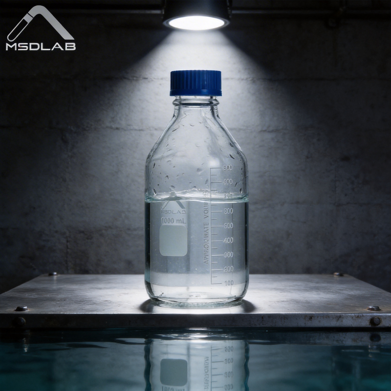 Laboratory Borosilicate 3.3 Glass Media Bottle Glass Reagent Bottle with Gl45 Screw-Neck Bottle