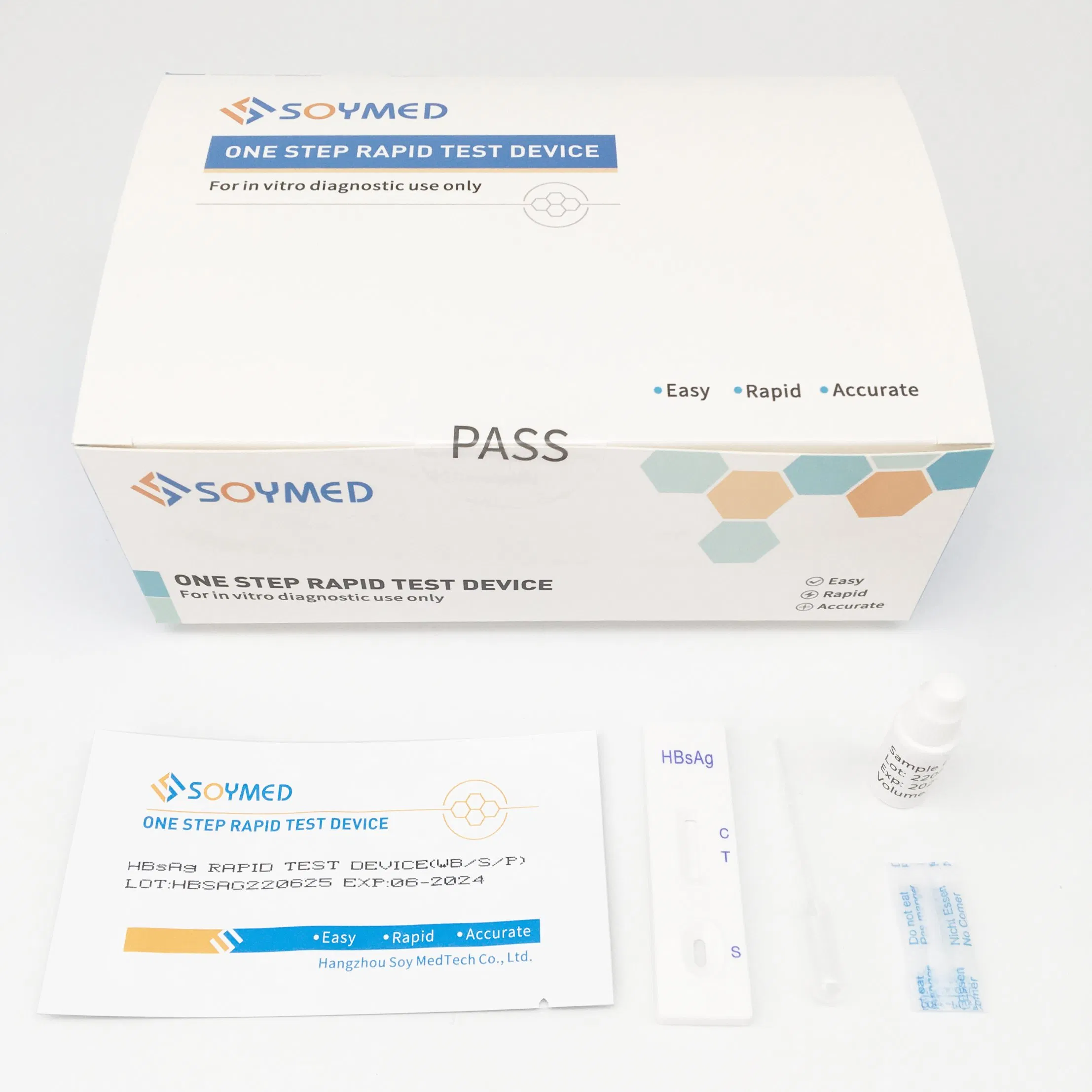 Soymed Medical Diagnostic Hbsag Test Strips Rapid Test Cassette Kit Reagent
