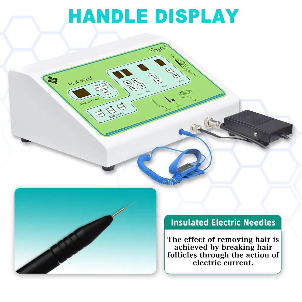 2025 Portable Electro Epilator Device Painless Electrolysis Machine Needle Hair Removal Machine