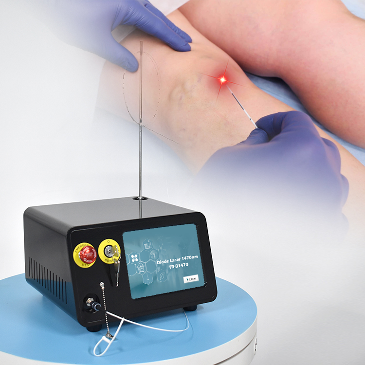 Real Power Single 1470nm 20W Medical Diode Laser Leg Vein Varicose Spider Vein Removal Evlt Treatment Device