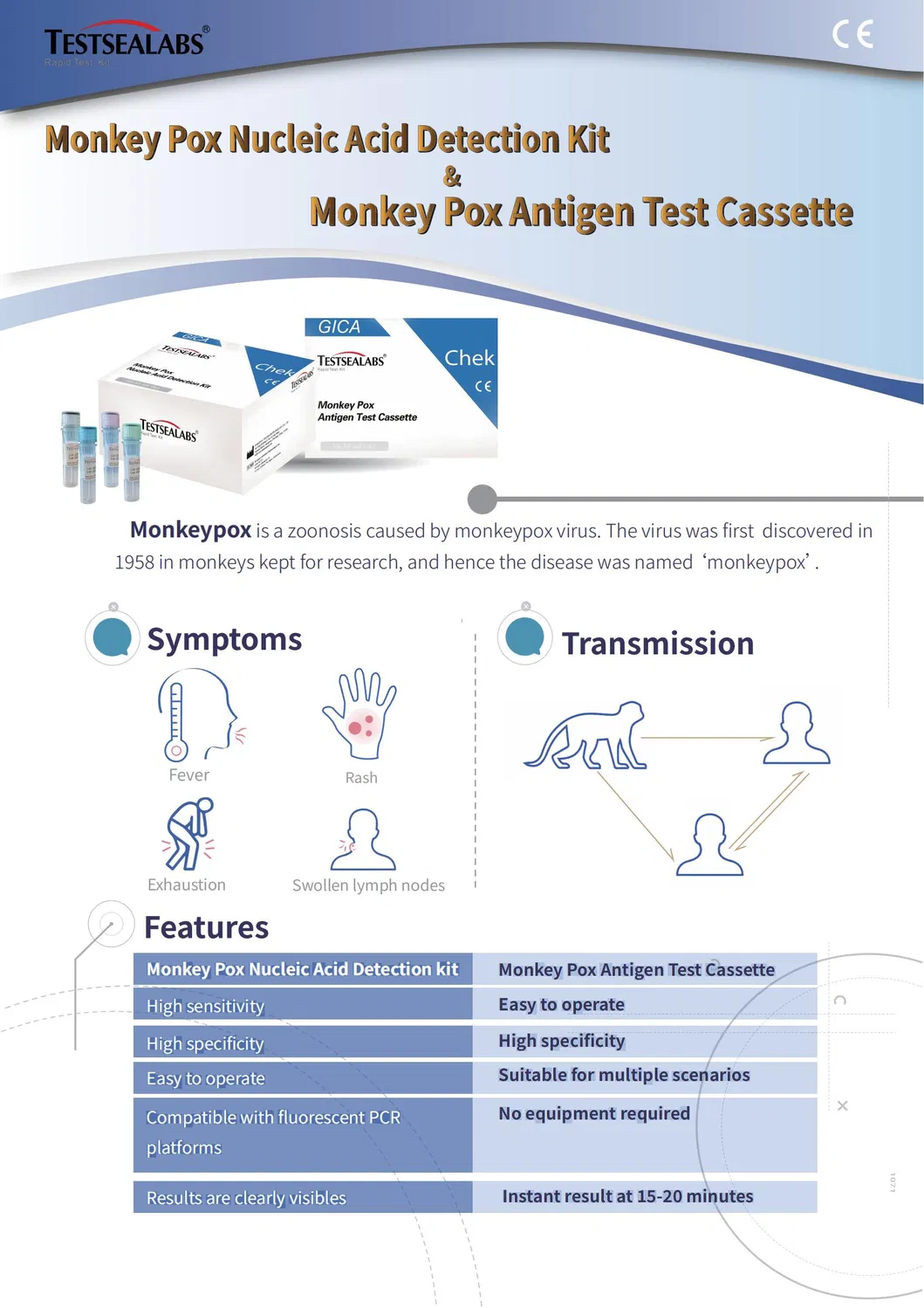 Monkeypox Antigen Rapid Test Kit Detail 1