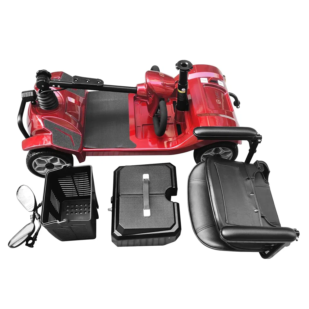 Four-Wheel Mobility Scooter with Stable and Safe Design