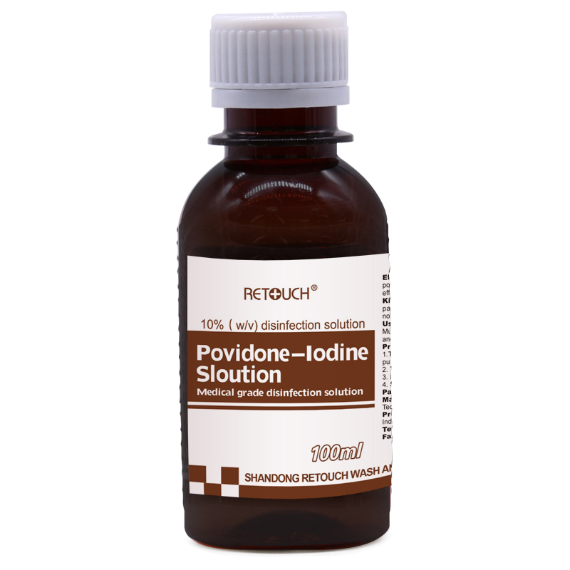 Low Price 10% Povidone Iodine Solution, Medical Grade Skin Disinfectant