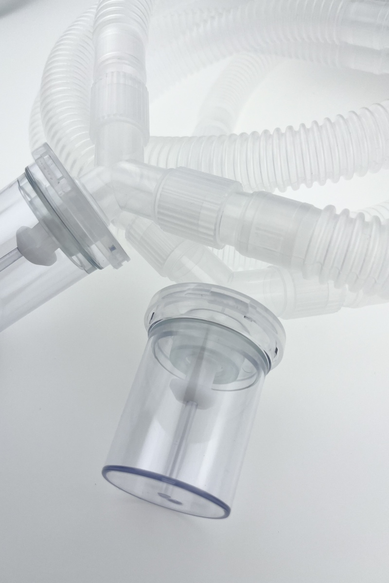 Disposable PVC Corrugated Tube Adult Ventilator Tube Anesthesia Breathing Circuit