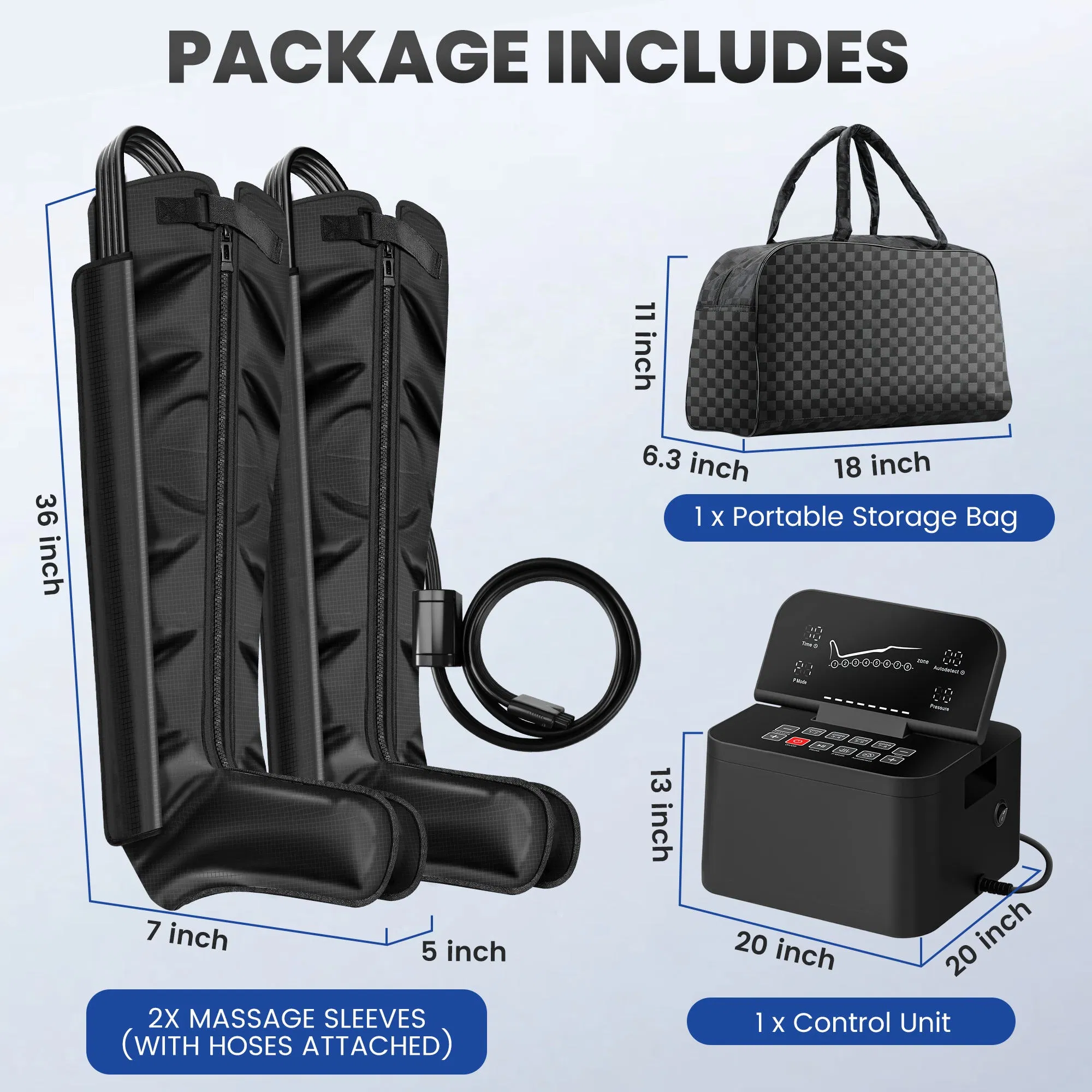 8 Chambers 8modes Electric Sports Recovery Massage Air Compression Boots Therapy Leg Massager Physiotherapy Machine