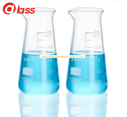Narrow Neck Wholesale 500ml Borosilicate Glass Flask Glass Laboratory Glassware