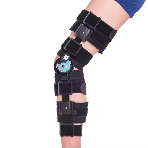 Adjustable Orthopedic Fracture Osteoarthritis Patella Hinged Knee Brace Support Orthosis Post Op ROM Medical Knee Brace