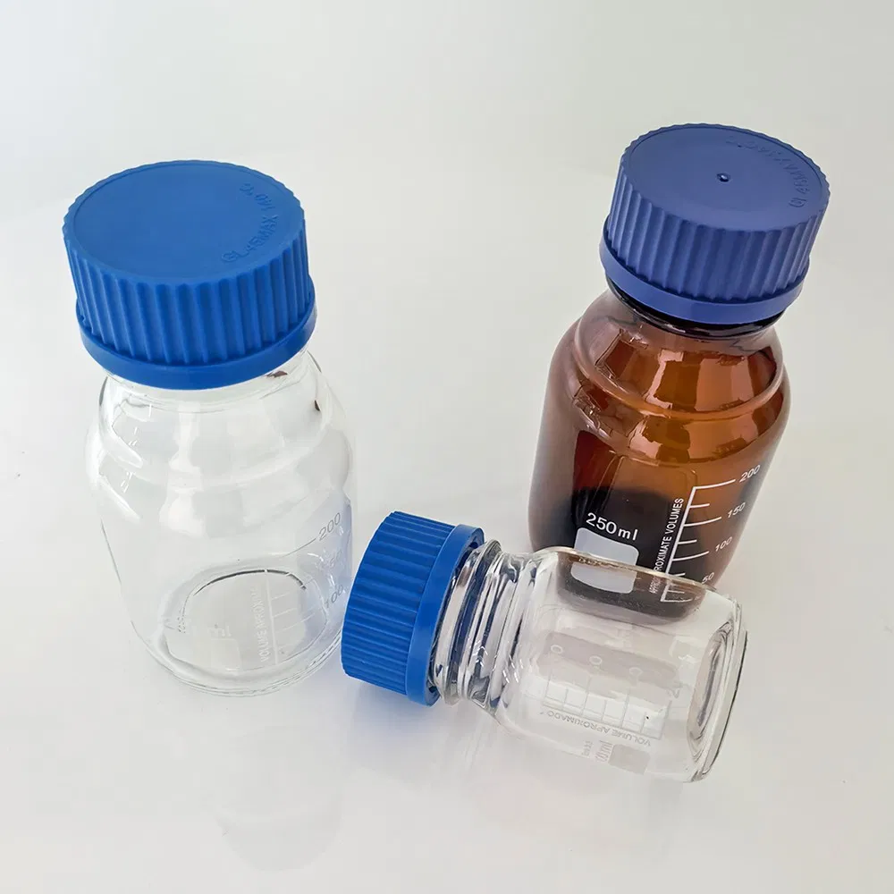 100/250/500/1000ml Borosilicate Bottles Chemical Reagent Glass Bottle Clear Laboratory Glassware