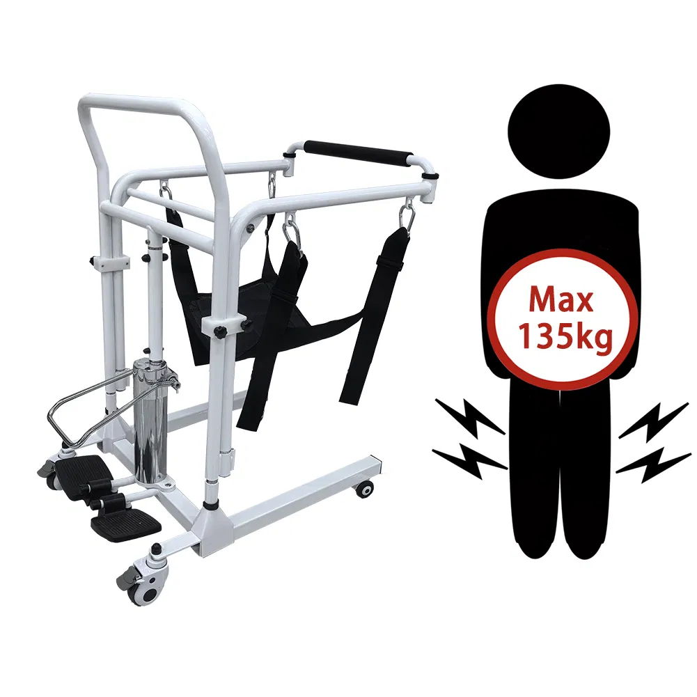 Hydraulic Patient Lift Sling for Elderly Commode Toilet Chair Use