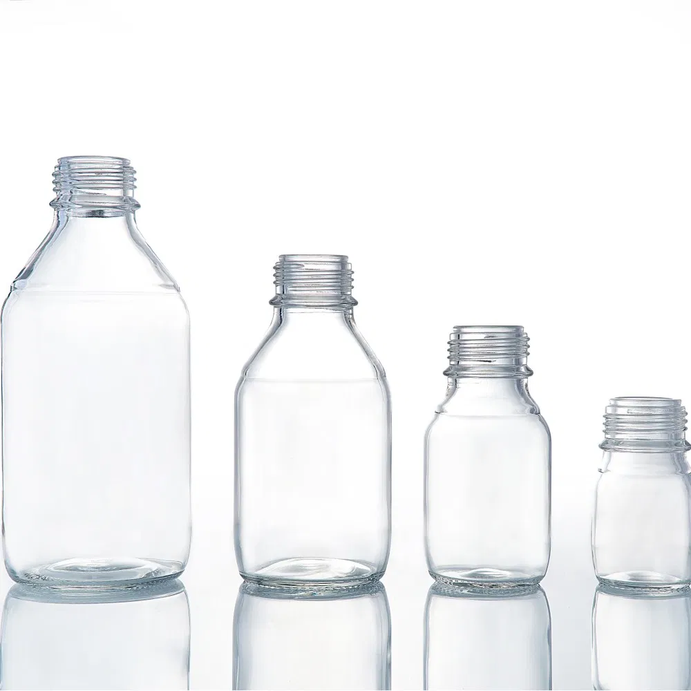 100ml Laboratory Glassware 250ml Reagent Bottle with Blue Gl45 Screw Cap Clean Transparent Amber Boro 3.3 Media Bottle Factory Price