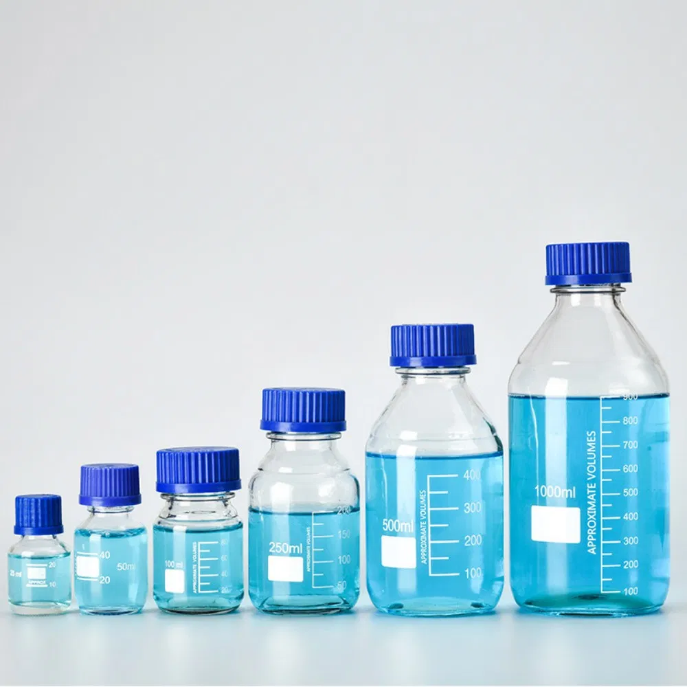 Laboratory Glassware Amber Clear Apothecary Jars Apothecary Bottle Wide Mouth Clear Glass Reagent Bottle