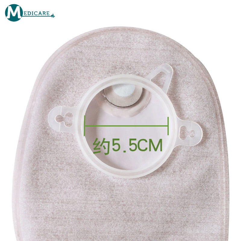 Factory Supply Ostomy Care One-Piece Hydrocolloidal Bottom Plate Can Drain 65mm Twist Tie Colostomy Bag