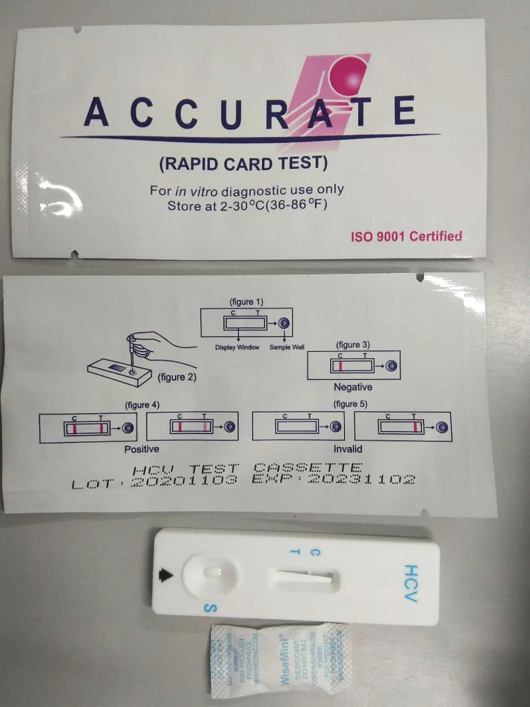 One Step Rapid Medical Diagnostic HCV Rapid Test Kits Cassette/Device