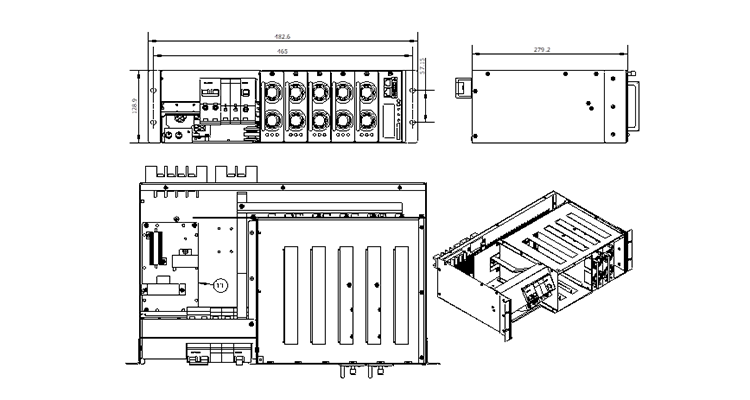 EVS Power EVS48S500-15 Single Phase DC/DC BOOST/BUCK Converter 48V to 500V 6KW High Efficiency 50Hz 15A Industrial Motor