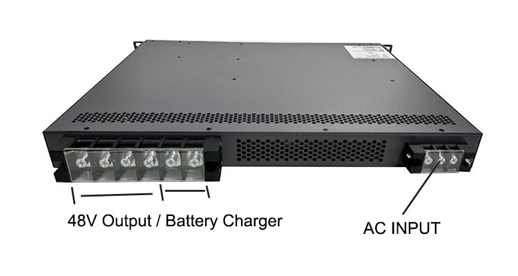 48V Rack Mount Rectifier Single Output 6000W Modular System 100A Battery Charger Power Supply with Hot Swap for Telecom Use