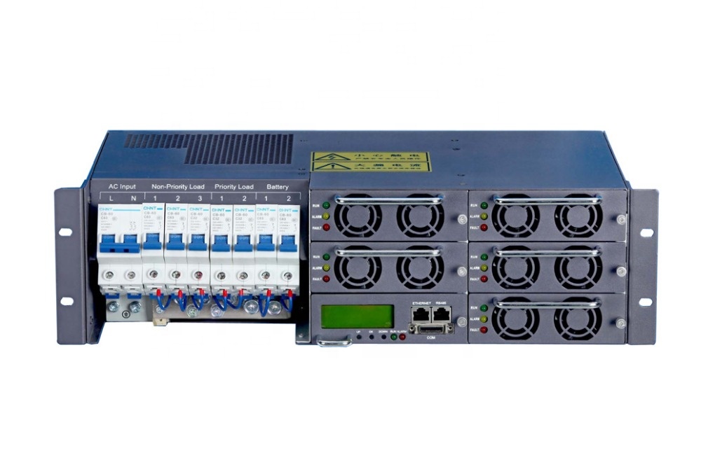 48V DC PoE UPS with Single Output 30-400A 220V/380V Input 50/60Hz DIN Rail Mount for Telecommunications Industry Applications