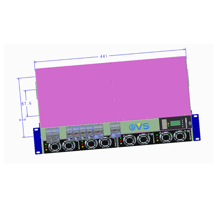 EVSPOWER EVS48200-H5B4 48V Embedded Rack Mount DC Power Supply 200A Output 60Hz Telecom Power Rectifier System 220V/380V