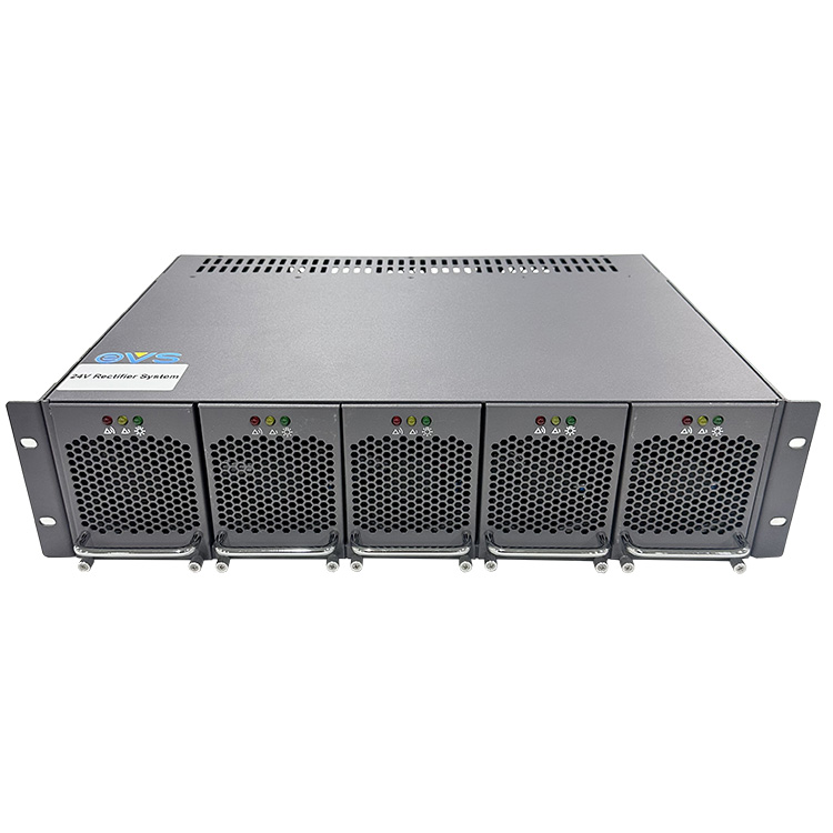 Hot Swappable Single Telecom Rectifier DC-DC 24V 60A 220VAC 12KW EVS-2460 Industrial High Efficiency