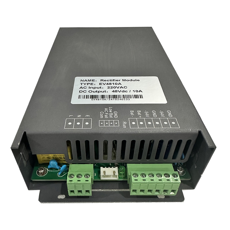 High-Efficiency DC-DC 48V 10A AC-DC Rectifier Module Front View