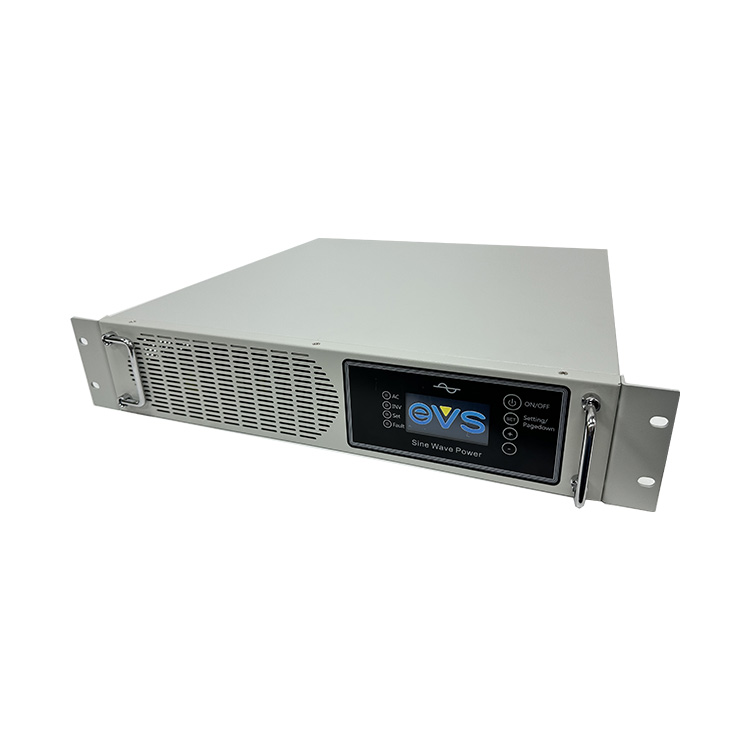 High Frequency Pure Sine Wave Industrial Telecom DC/AC Inverter Single Output 1000W 2U 19-Inch 110V to 220V Converter Peak Power