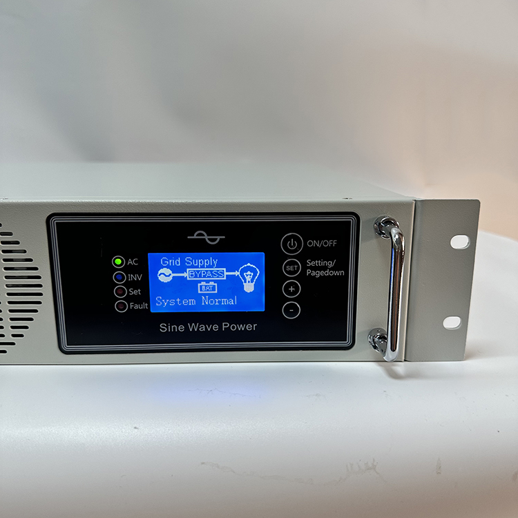 EVS EVS110/220-5000AR High Frequency Pure Sine Wave Industrial Telecom Inverter Single Output 5000W 2U 19-Inch 110V DC 220V AC