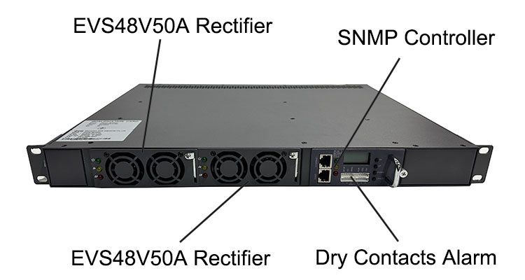 48V Rack Mount Rectifier Single Output 6000W Modular System 100A Battery Charger Power Supply with Hot Swap for Telecom Use