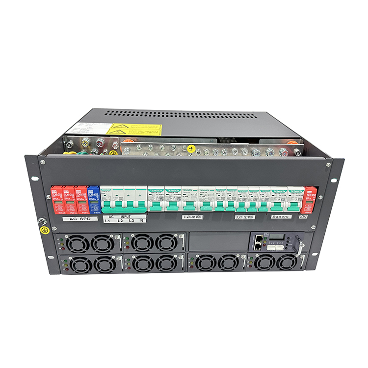 19 Inch 5U Power Supply Telecom Rectifier 220V 380V AC 48V DC 200A 300A 3000W for AC-DC Industry Rectifier System 48v Type