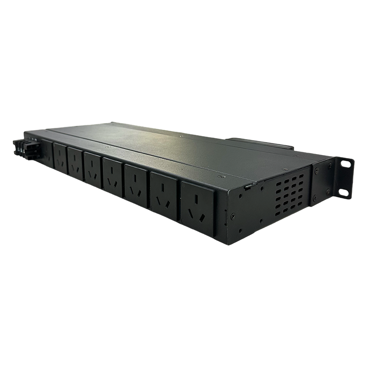 Rack Mount EVSPOWER EVS16S-8P 16A 48V 8-Socket IP20 Distribution Box with SNMP Switch for Network Cabinet