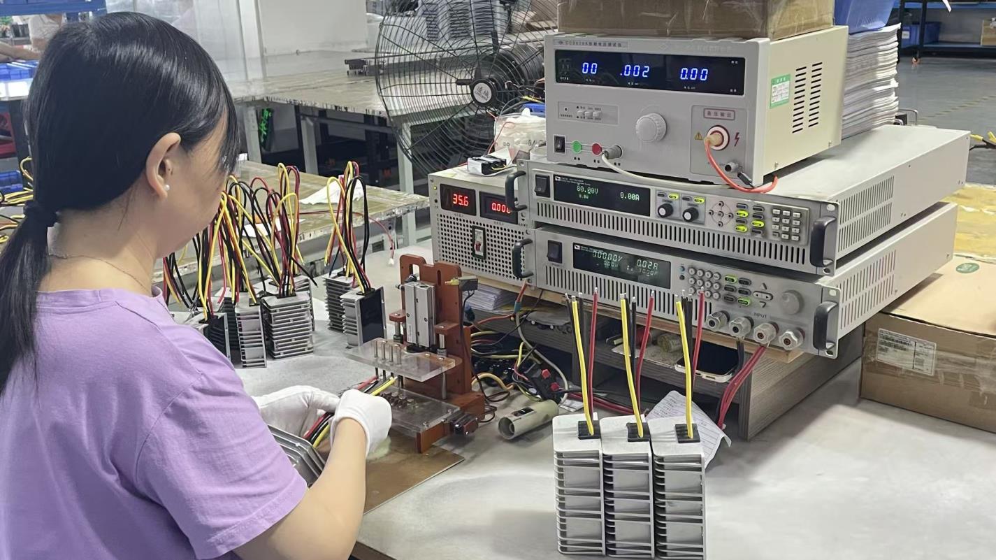 Electrical testing of power supply units at EVS Powers