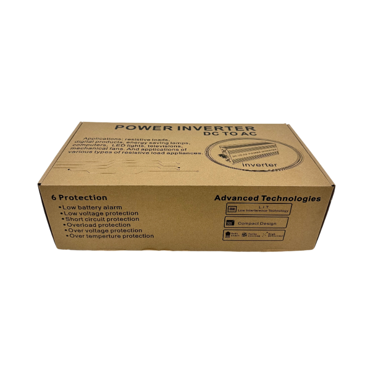 Pure Sine Wave 12v to 220v AC 1000 Watt DC Inverter for Cars 4.5A Single Output 85% Efficiency 50Hz/60Hz