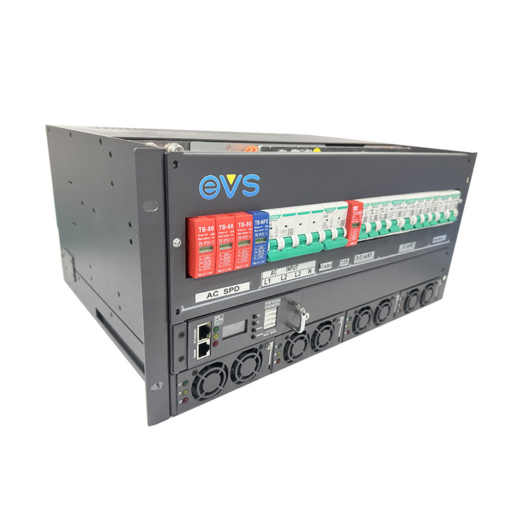 EVS EVS48200-H5B4 48V 200A Telecom Power Supply 220V AC/48V DC Battery Charger 380V/220V Rectifier Built-in SNMP for Telecom