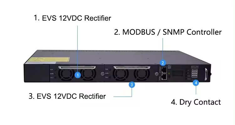 Industrial Use 720W 60A Modbus SNMP Monitor 12VDC Power Supply 230 Vac Input Rectifier Switching Industrial Power Supply