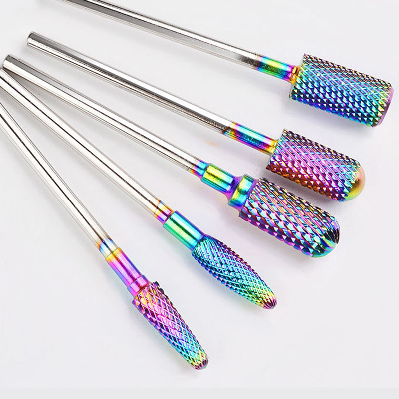 Removable Nail Drill Bits Set Manicure and Pedicure Carbide E File Tungsten Dilling Pen Made of Plastic