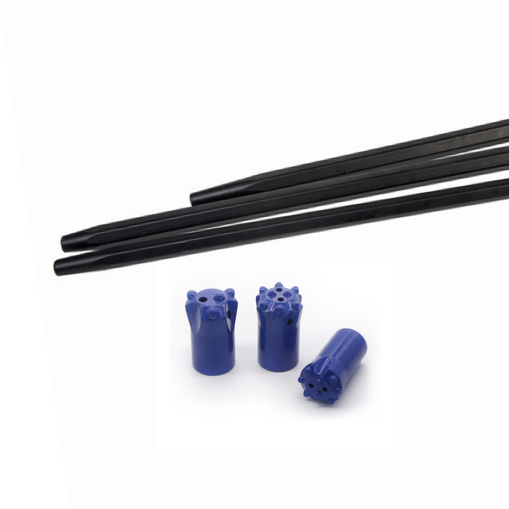 Tapered Drill Rod Drill Bit Extension Rod 32mm Integral Drill Rods