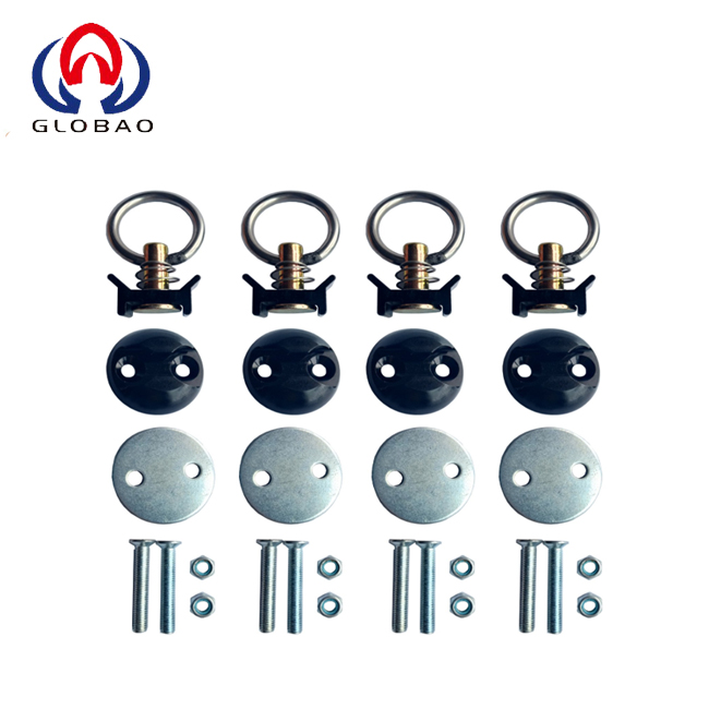 Round Anchor Point Tie Down Kit Bolt on Fitting Kit with Quick Release Tie Down Anchor