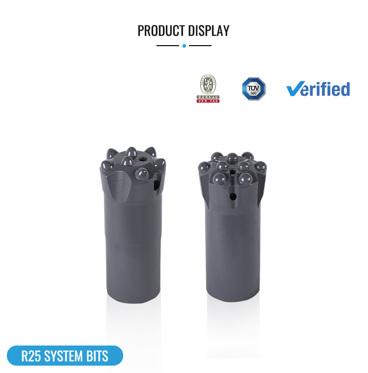 R25 Drill Bit Drilling Tool Tungsten Carbide Thread Rock Drilling Button Bit Sizes 33mm 38mm 41mm