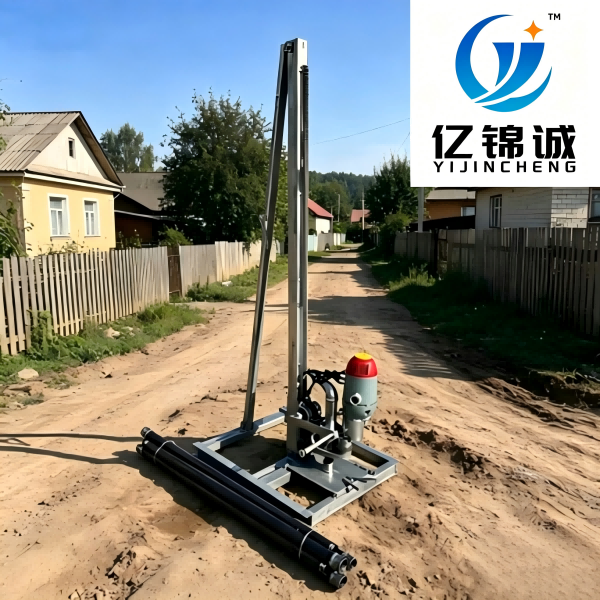 Small Rig 20m Handheld Electric Water Well Drilling Machine 1.8kW 220V 80mm Portable Borehole Driller For Home Farm YJC