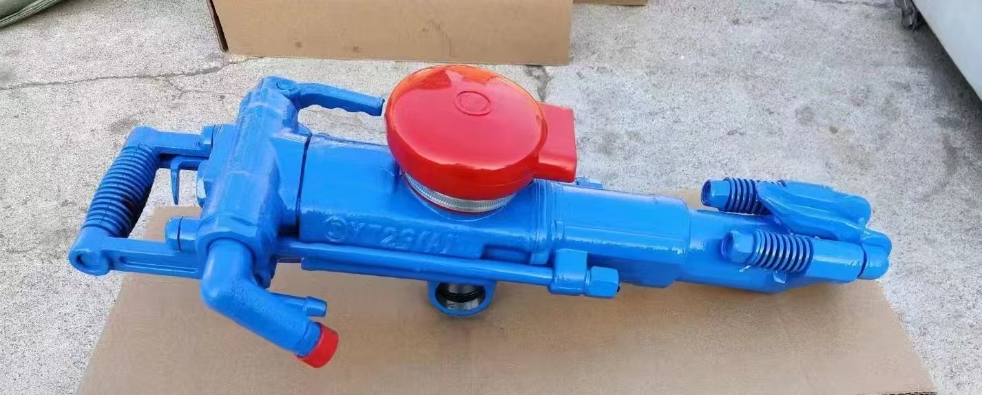 Customizable Y24 Y26 YT27 YT28 YT29A Hand Held Rock Drill Jack Hammer Engine-Powered Air Leg 40MM Drilling Diameter 6m Depth