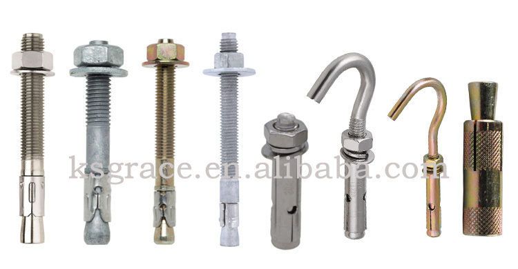 Carbon Steel Blue White Zinc Drop-in Anchor Setting Tool Drop-in Expansion Anchor Bolt