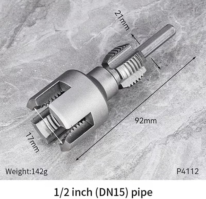 DN15/20/25 Detachable Pipe Threading Tool PCB Drilling 1/2'' 3/4'' 1'' Chrome Vanadium Steel Water Pipes PPR PVC MPP Hex Bits