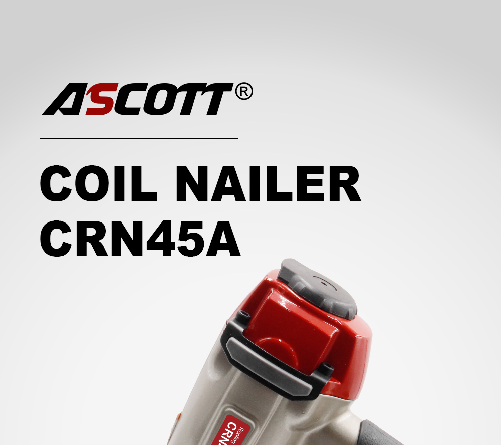 CRN45 Pneumatic Construction Coil Nail Gun Asphalt Shingle Fastening Tools for House Siding Installation Air Coil Roofing Nailer Spec 1
