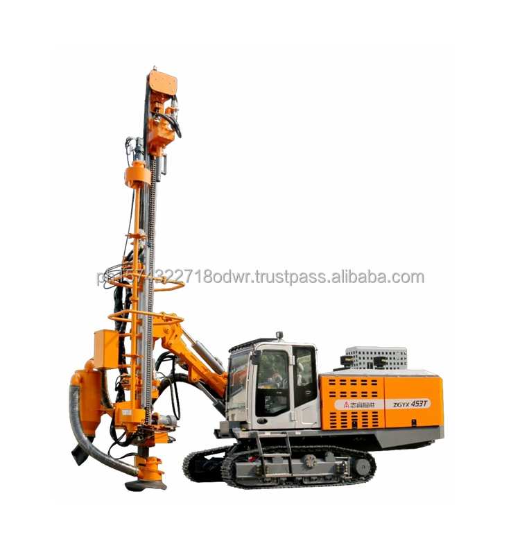 Rock Quarry 35m Mining Integrate Crawler Stone Blasting Hole drilling Rig Machine With air Compressor