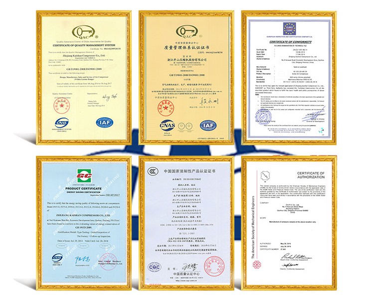 Quality certificates