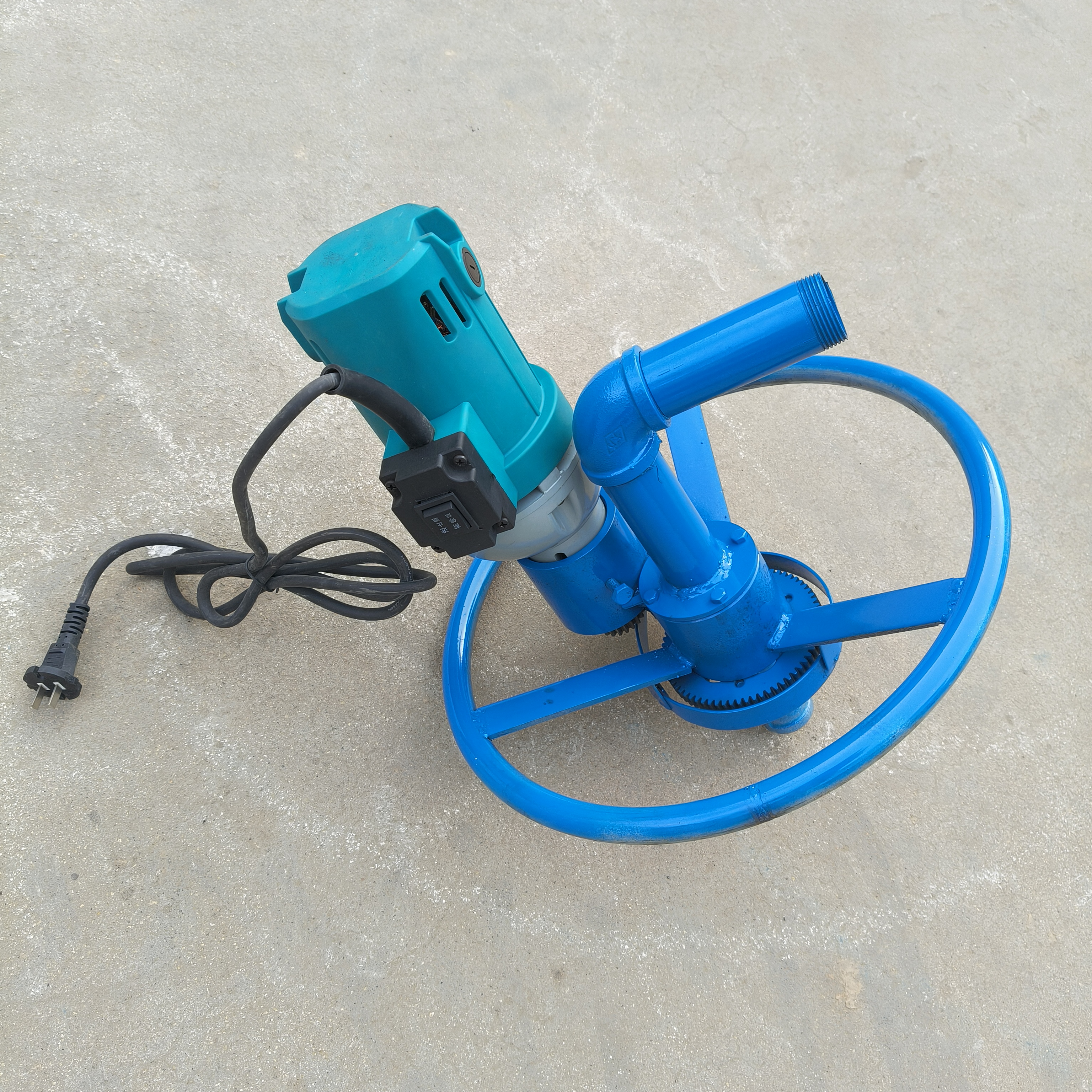 Portable 220V Electric 60m Depth Disc Water Well Drilling Rig 60-200mm Bit Mini Handheld Rotary Small Rig Machine
